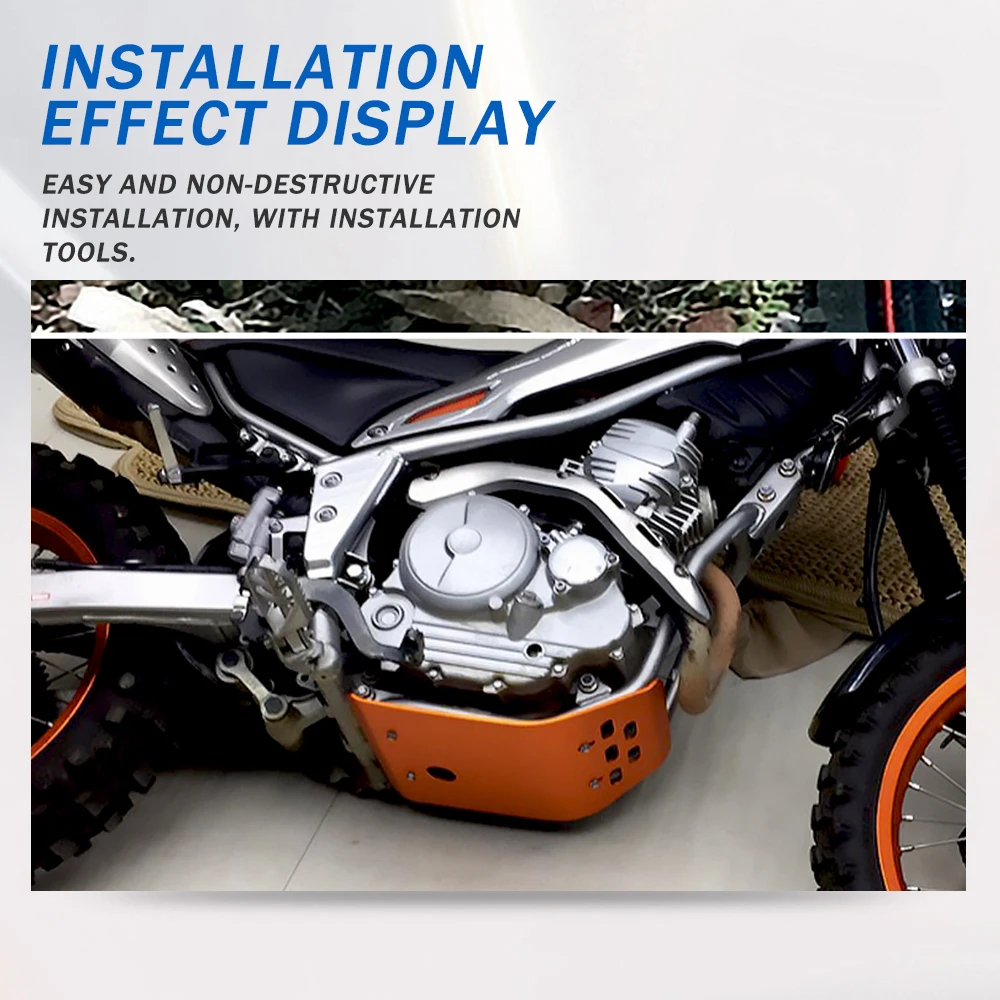 Motocicleta de Placa protectora do Motor Protetor de Chassi Tampa de Proteção Barriga Pan Para a Yamaha mais complicada XG250 XG 250 Serow XT250 XT 250 250X