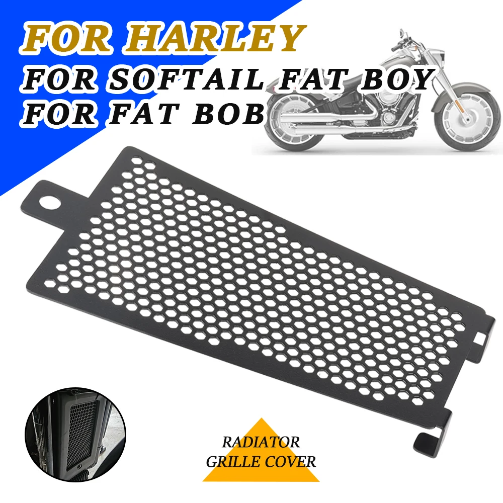 Acessórios da motocicleta Radiador Guarda Grelha de Capa Grade de Proteção de Malha Para Harley Fat Bob 114 FXFBS Softail Slim FLSL Fat Boy