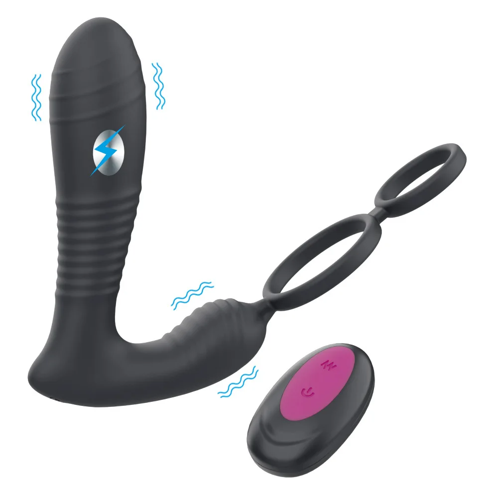 Novo controle remoto sem fio de próstata massageador do ponto G dos homens de defesa vibração orgasmo masturbador forte vibração brinquedos sexuais