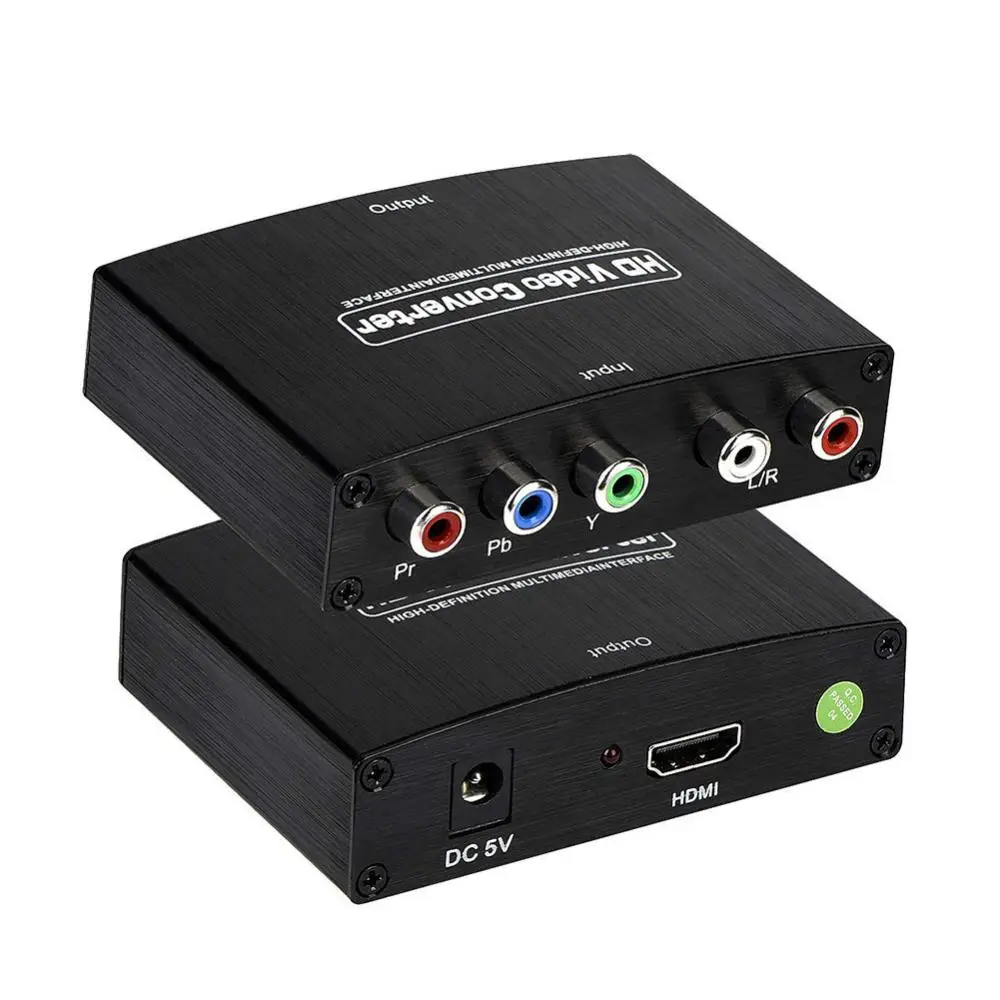 1/2/3PCS 1080P compatível com HDMI para 5 RCA RGB Componente de Vídeo YPbPr R/L Áudio Conversor Adaptador