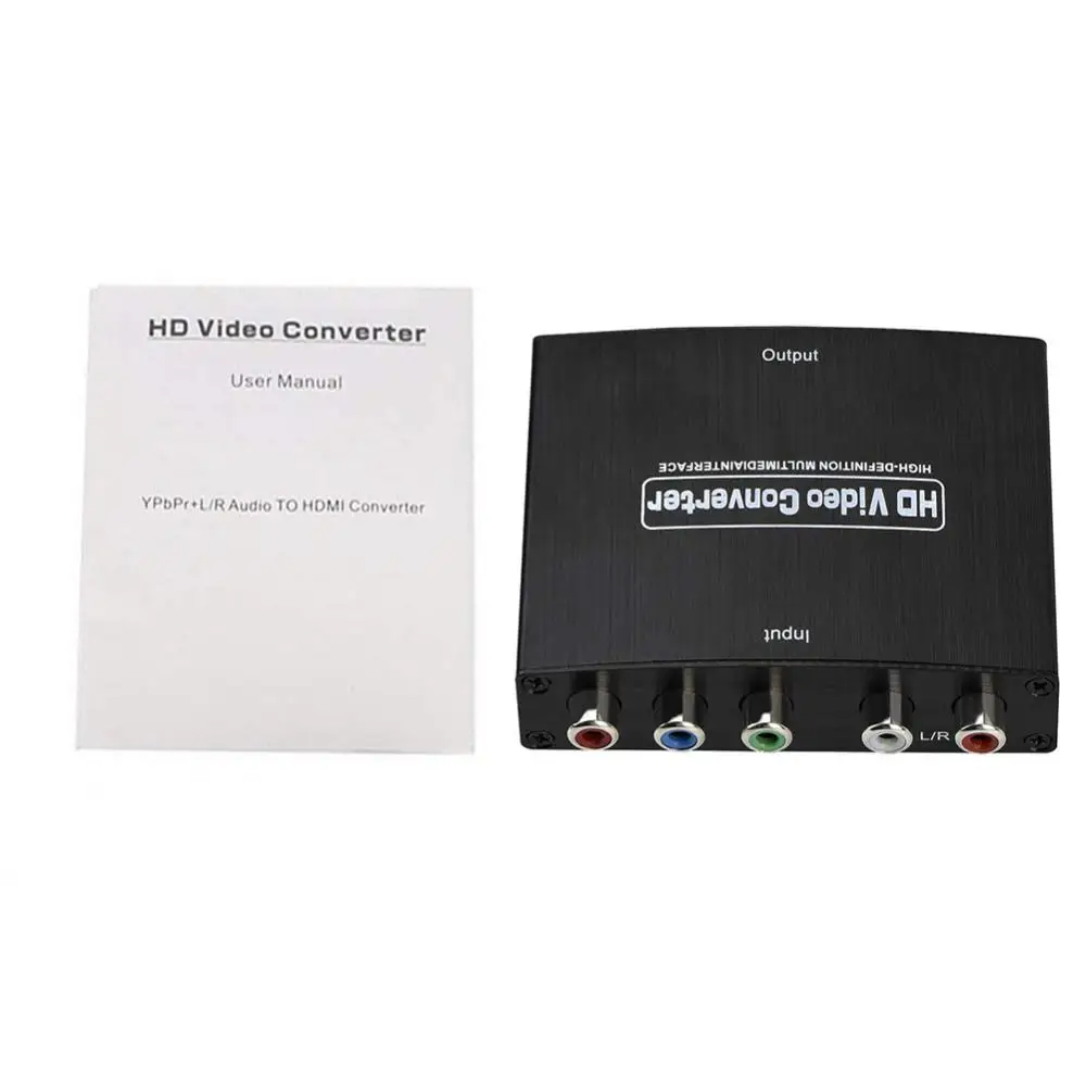 1/2/3PCS 1080P compatível com HDMI para 5 RCA RGB Componente de Vídeo YPbPr R/L Áudio Conversor Adaptador