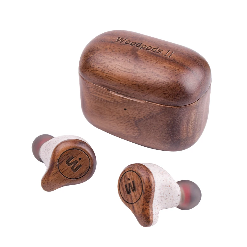 woodpods II Fones de ouvido Micro Fone de ouvido Bluetooth mãos-livres sem Fio, Fones de ouvido