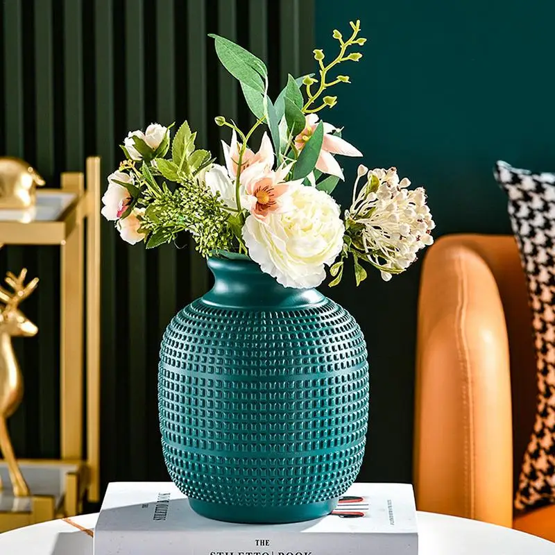 Cerâmica Imitação Vaso Pequeno Broto Inquebrável Floral Vaso Centrais Minimalismo Estilo Boho Vaso Para Decoração De Casa De Fazenda