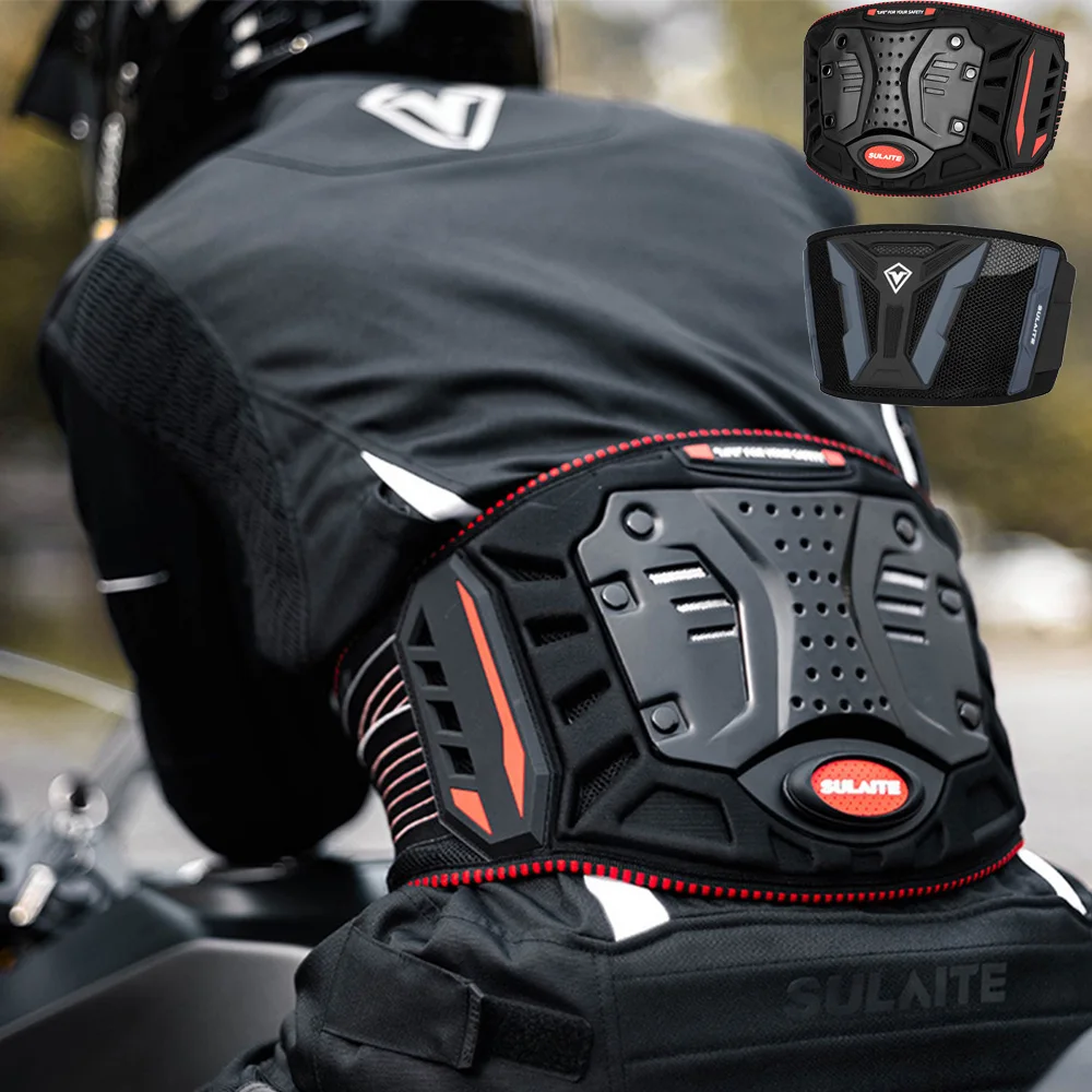 SULAITE Motocicleta Cintura Protetor Anti-Queda Respirável Fora-de-Estrada Cintura Renal Cinto de Suporte ao ar livre Andar de Moto, equipamento de Protecção