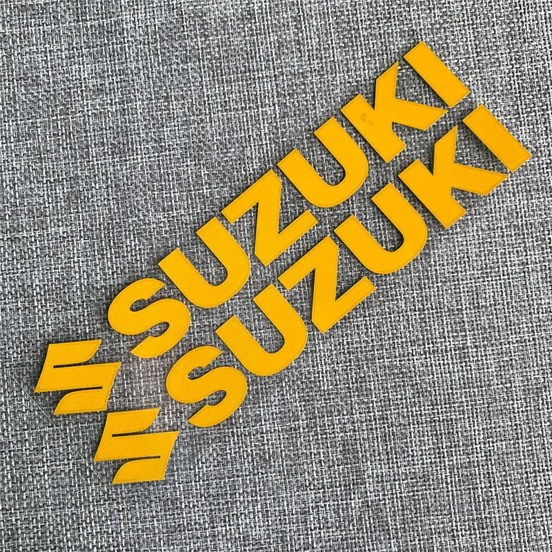 Vinil Refletivo Suzuki Moto Adesivo Decalque Logotipo Emblema Do Tanque