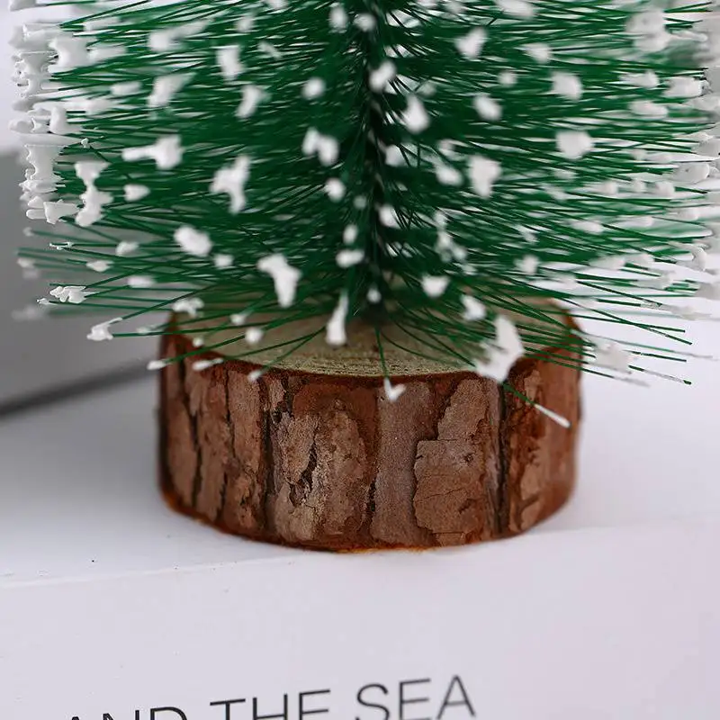 5PCS Mini Árvores de Natal de Presente de Natal Decoração de Natal da Janela do Escritório Ornamentos de Agulhas de Pinheiro Árvore Pequena Árvore Artificial