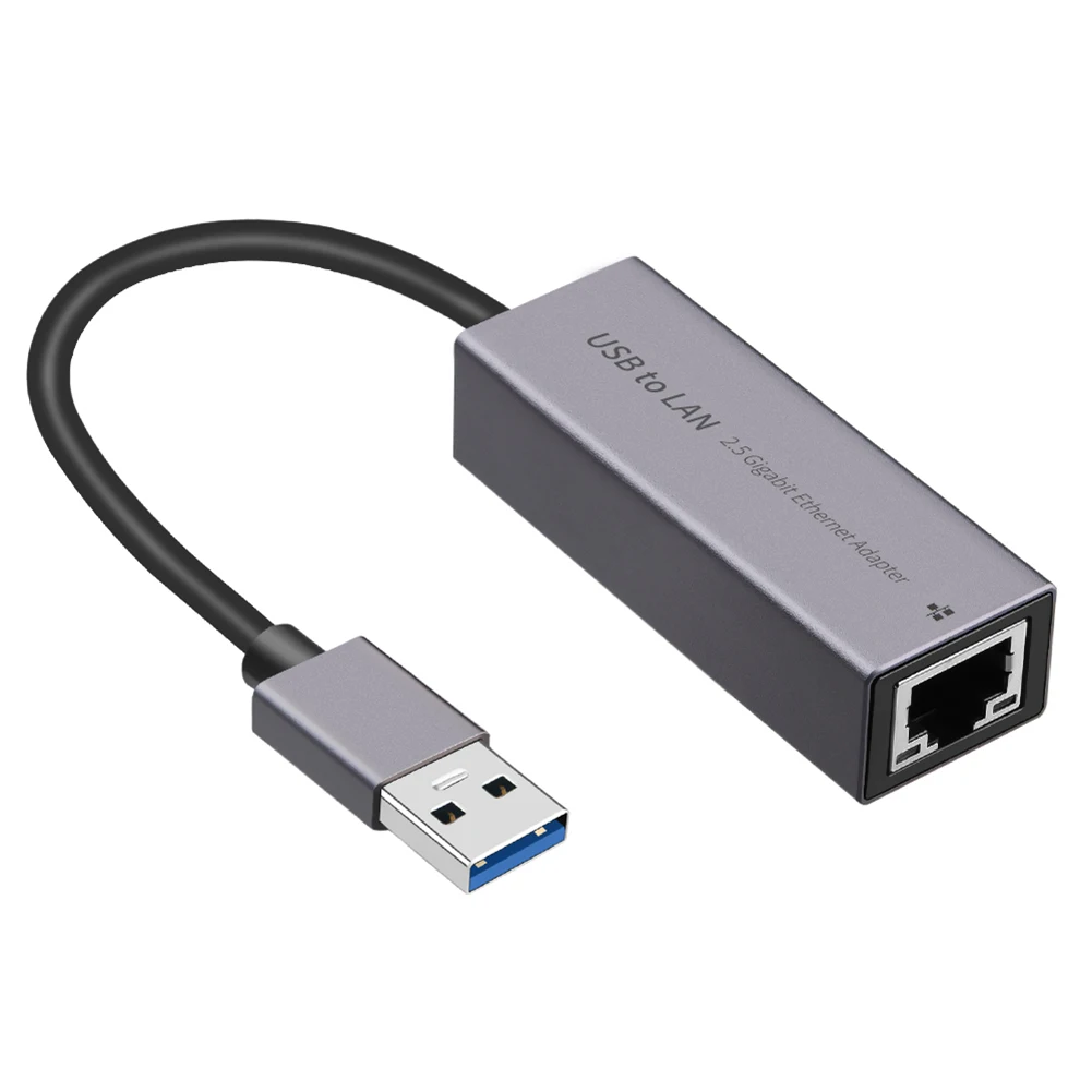 Adaptador Ethernet USB 2,5 G 2500Mbps Tipo-C/USB3.0 Para RJ45 Placa de Rede de Alta Velocidade Gratuito Plug and Play para PC Desktop Portátil