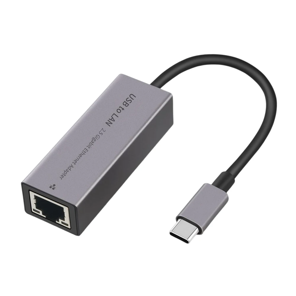 Adaptador Ethernet USB 2,5 G 2500Mbps Tipo-C/USB3.0 Para RJ45 Placa de Rede de Alta Velocidade Gratuito Plug and Play para PC Desktop Portátil