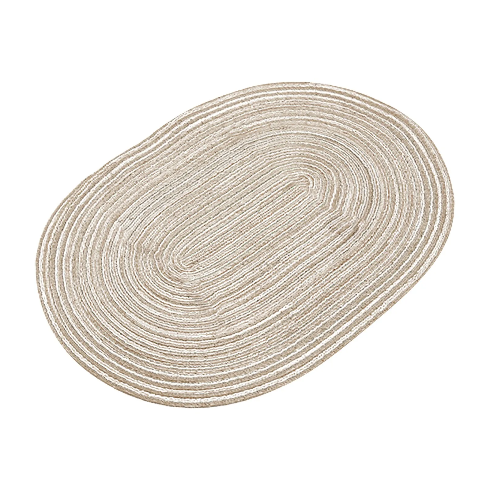 Fios de algodão Oval guardanapo de papel Japonês isolamento Calor Pote Tapete de Casa de Mão de Tecidos Decorativos Tapete de Cunhas de Madeira redonda
