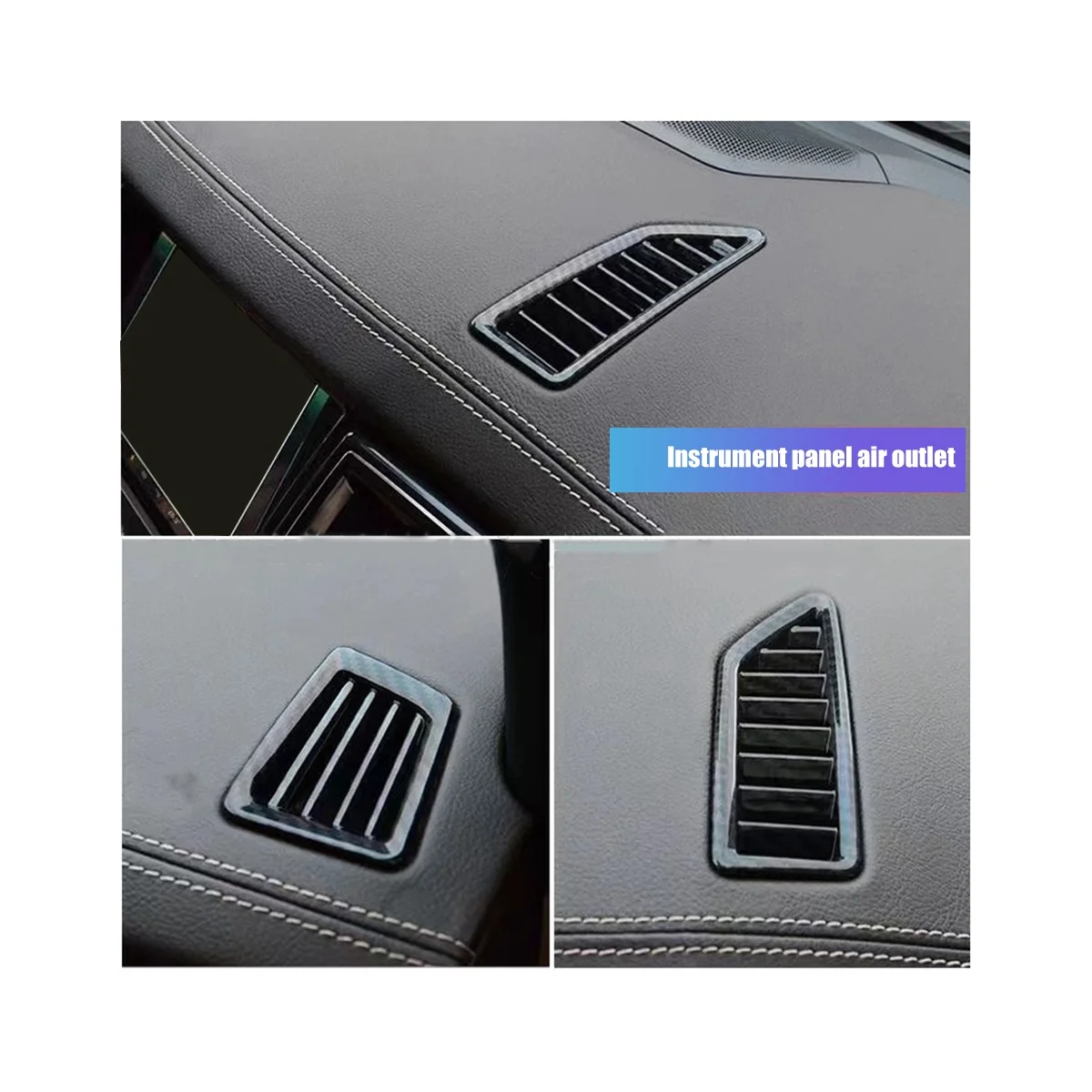 4Pcs Car AC Frontais Esquerda / Direita do Console de Condicionador de Ar Grelha de Ventilação Tampa do Painel de Saída para a Estrada Shaker
