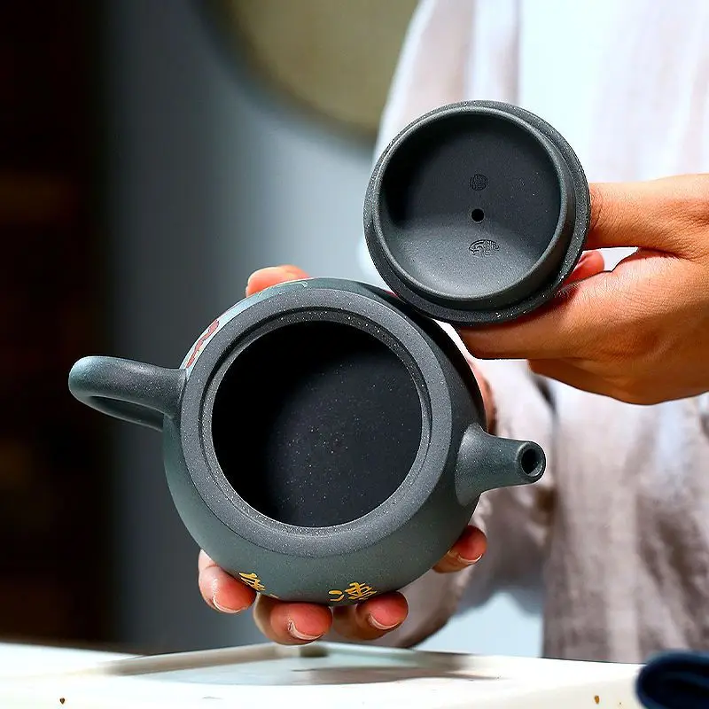 240ml Yixing Chá de Panela de Barro Roxo Filtro de Pedra Colher Bule Chaleira Minério Cru Artesanal de Chá