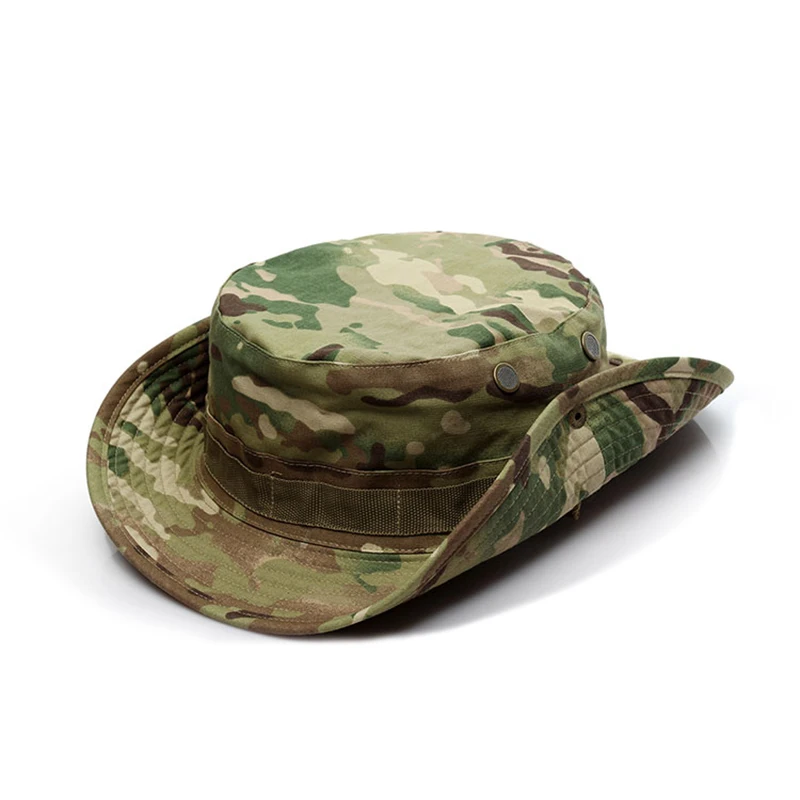 Exterior Camuflagem Chapéu Tático do Exército dos EUA Balde de Benny Chapéus Militar Multicam Panamá Verão de Caça Caminhada Sol Pescador de Homens Caps