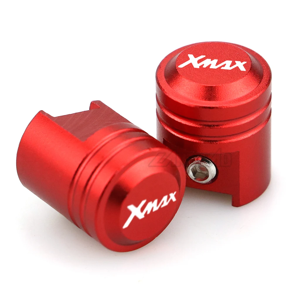 XMAX Moto Pneu Tampas das Válvulas de Ar Porta de Haste de Cobre CNC de Alumínio Acessórios para Yamaha XMAX 125 250 300 400 Todo o Ano