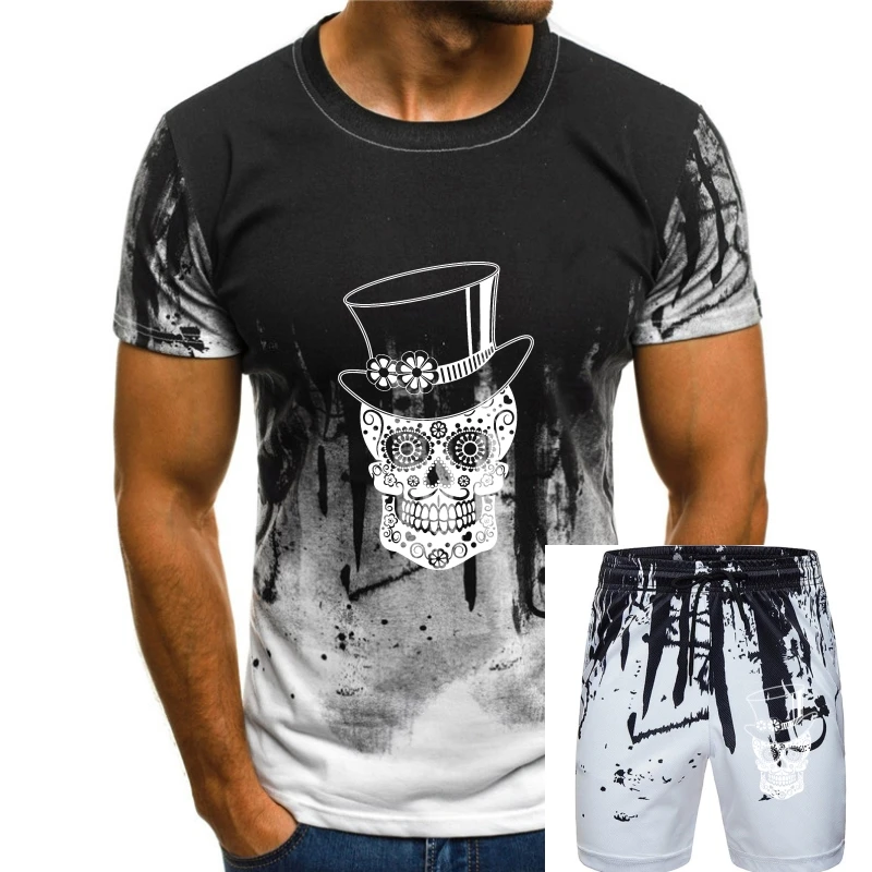Cavalheiro De Açúcar Crânio Tshirt Slogan Personalizado Quente Da Venda De Novidade, De T-Shirt Para Homens 100% Algodão Traje 2020 Anlarach Populares