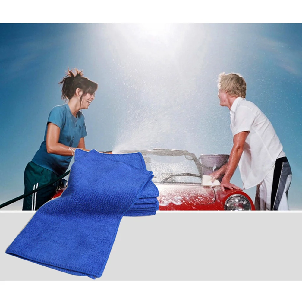 8 PCS Microfibra Pano de Limpeza do Carro Toalha para Absorver a Água Espessamento Absorvente Veículo de secagem Rápida Kit de toalhas