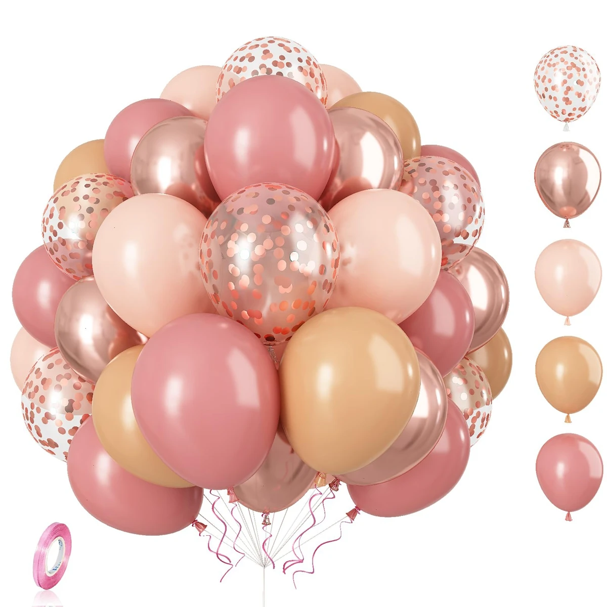 10/12inch Blush cor-de-Rosa Nude Rose Gold Balão Garland Arco Kit de Casamento, Festa de Aniversário, Decoração Adultos, as Crianças do Chuveiro de Bebê para festas
