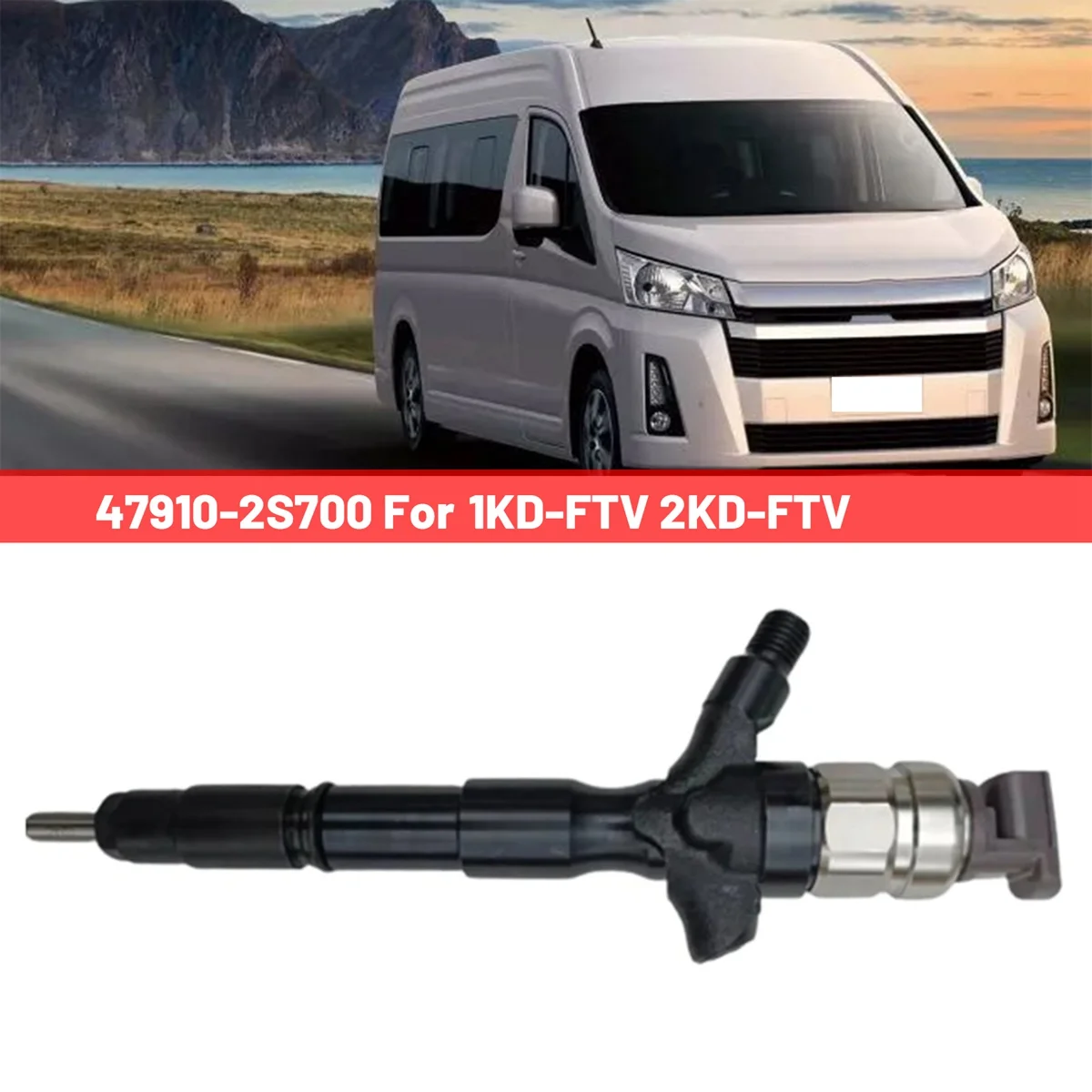 23670-09330 Diesel Injetor de Combustível de Trilho Comum Injetor de Automóvel para Toyota 1KD-FTV /2KD-FTV