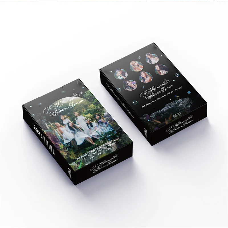 55pcs/set KPOP NMIXX Retorno do Álbum: Uma Noite de NMIXX o Sonho de Pequeno Cartão de Beleza da Foto Impressão de Fotos de Menina de Presente