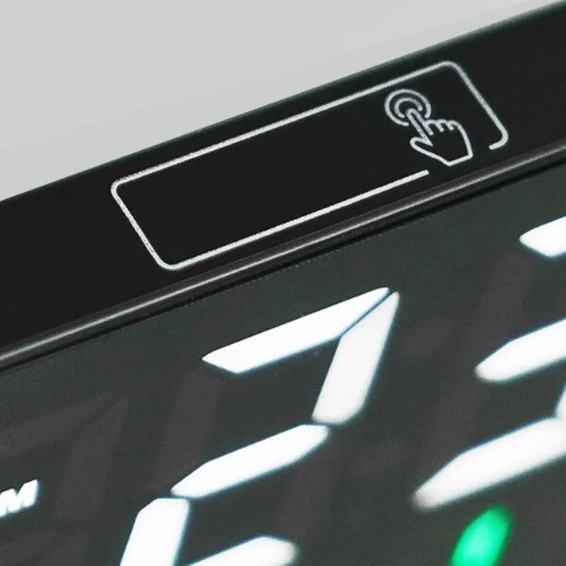 Mini Relógio Despertador Controle de Voz Temp Toque em Soneca 3 Alarmes Eletrônicos Relógio de Mesa Modo Noturno Digital LED Relógios a Decoração Home