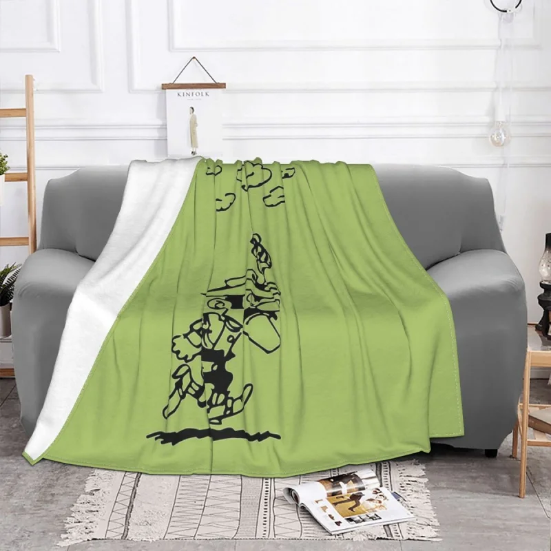 Lucky Luke Cartoon Cobertor De Flanela Decoração Joe Dalton Arma Portátil HomeBedspread