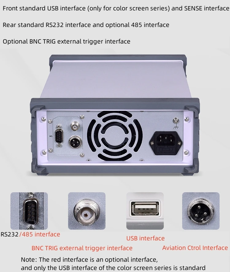 Laboratório RS232 RS485 USB Linear de 6 Dígitos 30V 60V 150V 200V 250V 300V Ajustável de 1A 2A 3A 5A 10A Programável Fonte de Alimentação de Dc