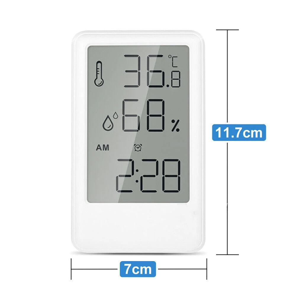 1 Pc Novo Mini LCD Digital Termômetro Higrômetro Interior Eletrônico de Temperatura do Higrómetro do Sensor do Medidor de Família Termômetro