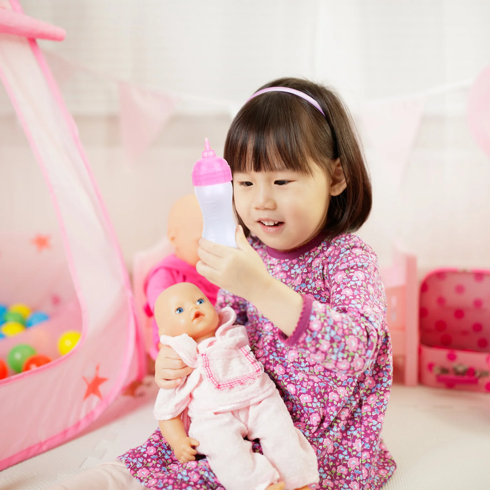 10Pcs Bebê Garrafas de Leite Falso mamadeira Brinquedos de Crianças Meninas Brincar de faz de conta Brinquedos