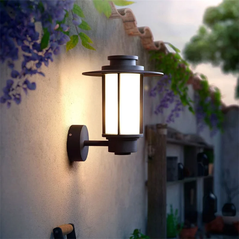 ·RONIN ao ar livre Lâmpadas de Parede Clássica de Iluminação LED à prova d'água IP65 Arandelas Para a Casa de Varanda Villa Decoração