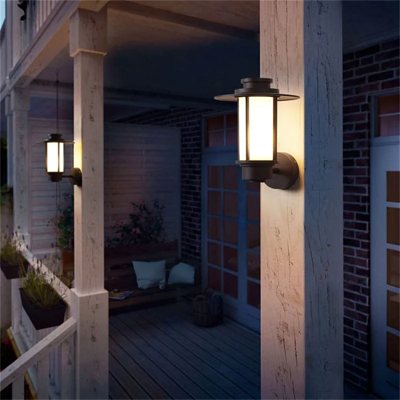 ·RONIN ao ar livre Lâmpadas de Parede Clássica de Iluminação LED à prova d'água IP65 Arandelas Para a Casa de Varanda Villa Decoração