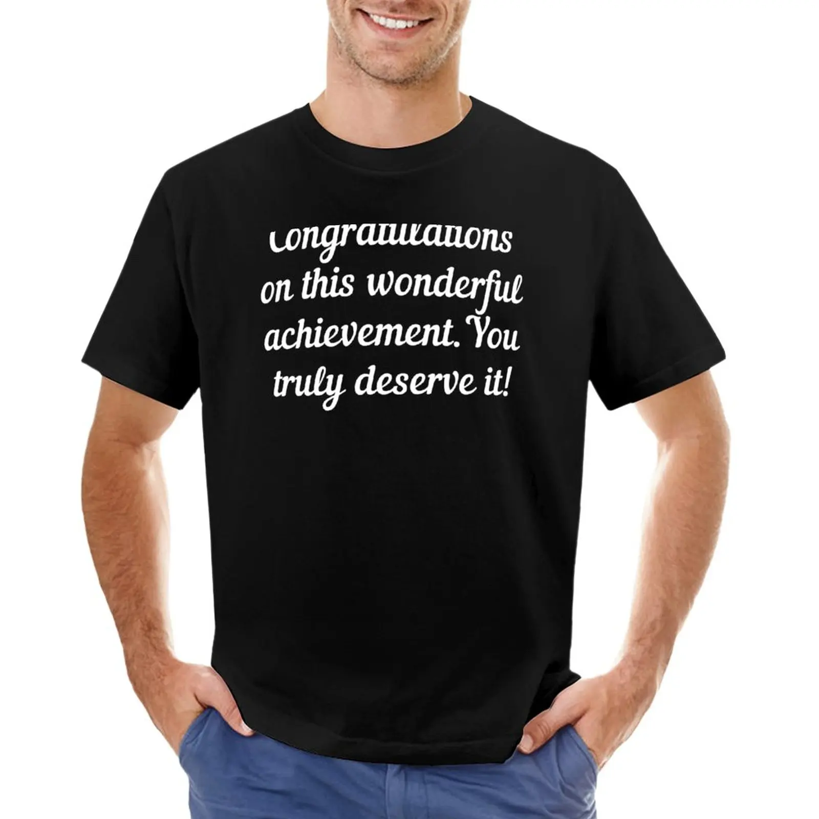 Parabéns Citações e Realização T-Shirt meninos t-shirts t-shirts personalizadas projetar seu próprio black t-shirts para os homens