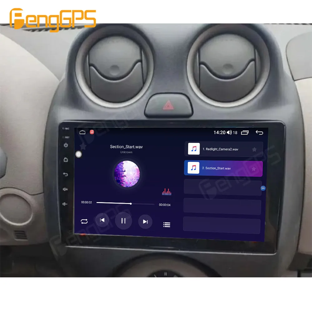 Para Nissan MARCH 2010 - 2017 Android auto-Rádio 2Din Receptor Estéreo Autoradio Player Multimídia GPS Navi Ouvir Unidade de Ecrã de