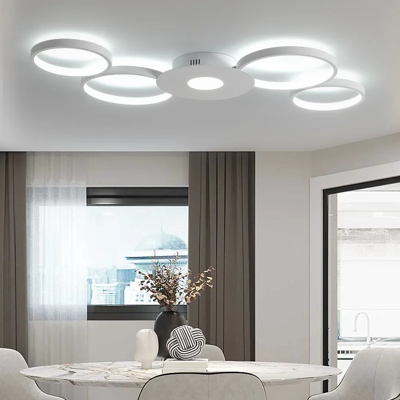 Nova Lâmpada de LED na Sala de estar Moderna e Minimalista, Lâmpada do Teto Criativo rodada Nórdicos Sala de Lâmpada de Iluminação de Fábrica por Atacado