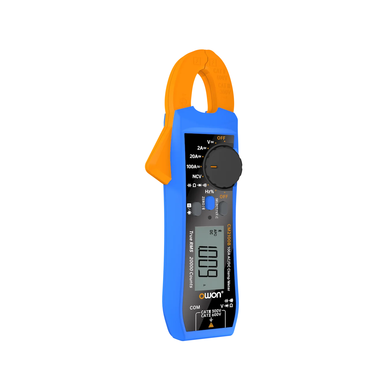 OWON CM2100 Digital Elétrica Testador de 100 amp 600V Inteligente AC/DC Medidor de Pinça True RMS VFC diodo Multímetro