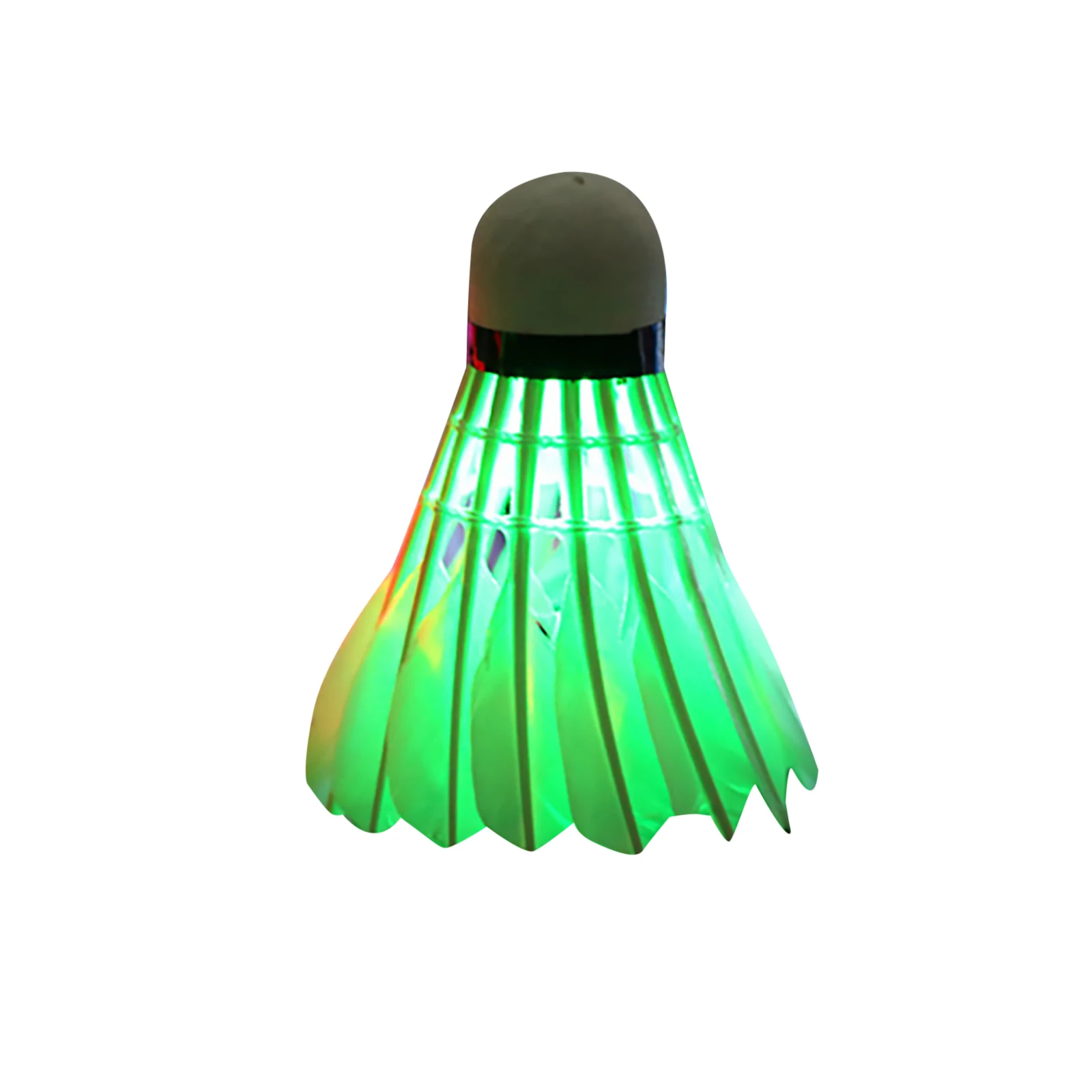 4Pcs Noite Escura Brilho LED Colorido Petecas de Penas de Ganso Peteca de Iluminação LED de Badminton, Bola de Esportes ao ar livre Acessórios