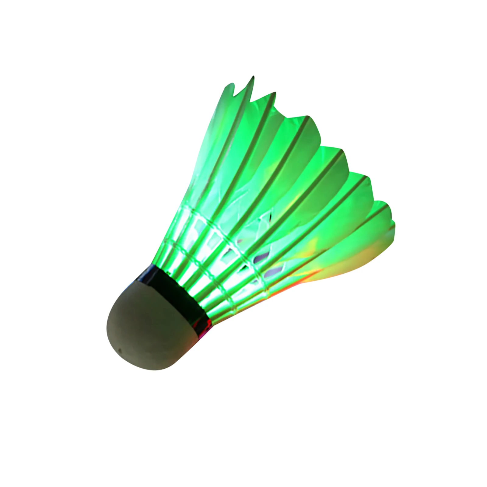 4Pcs Noite Escura Brilho LED Colorido Petecas de Penas de Ganso Peteca de Iluminação LED de Badminton, Bola de Esportes ao ar livre Acessórios