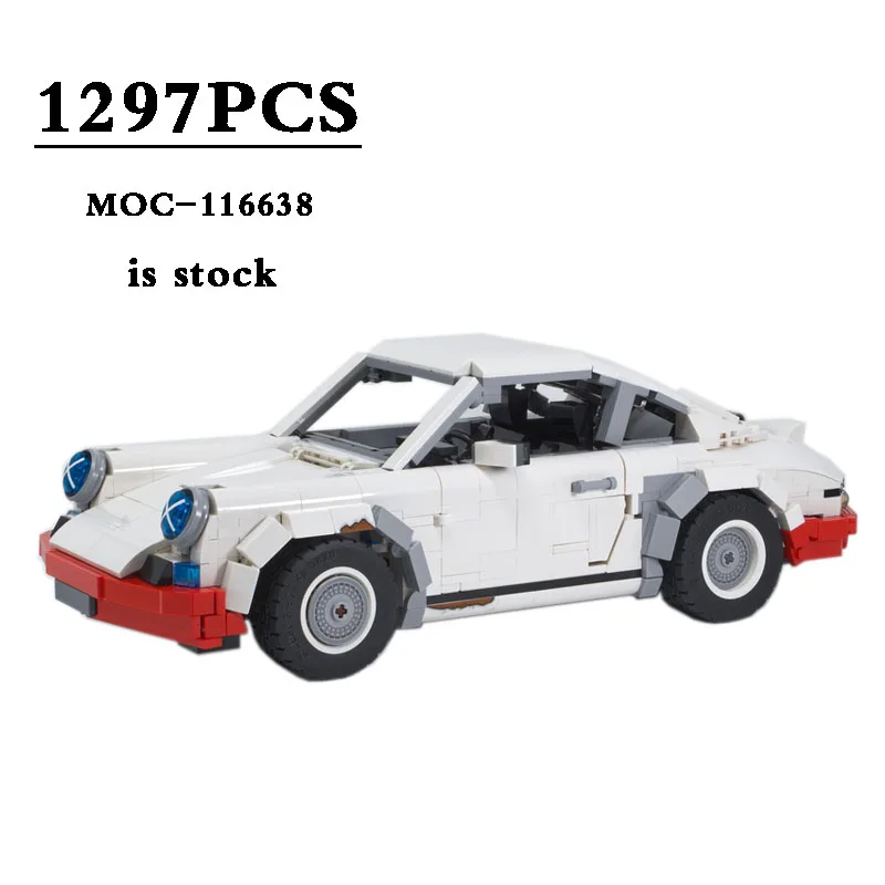 Campeão de velocidade Blocos de Construção MOC-116638 Corrida 911 RSR Carro Modelo de Construção de Blocos de Brinquedo de Montagem 1297PCS Presente de Natal