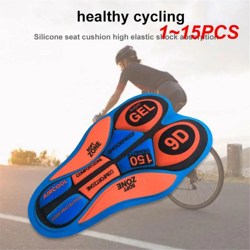 1~15PCS Homens Mulheres de Shorts de Ciclismo Almofada 3D Almofada de Gel Respirável Estrada MTB Bicicleta Andar de Bicicleta Almofada DIY de Ciclismo de roupa interior Acolchoado