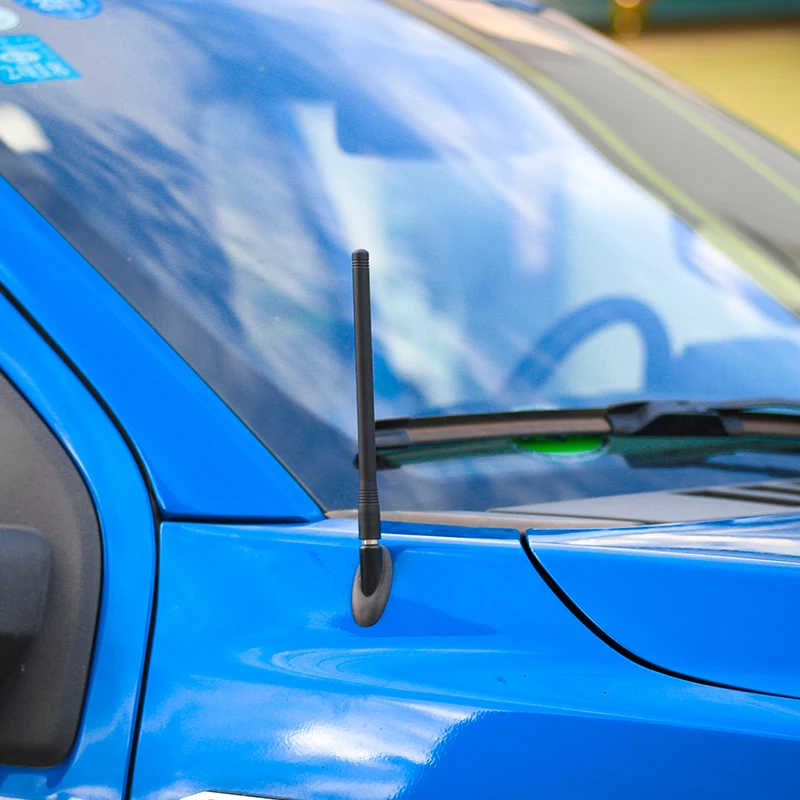 SHINEKA Carro Preto Acessórios 19 CM 33,5 CM Carro Automático FM AM do Sinal de Rádio de Metal Modificar a Antena para a Ford F150 2015+